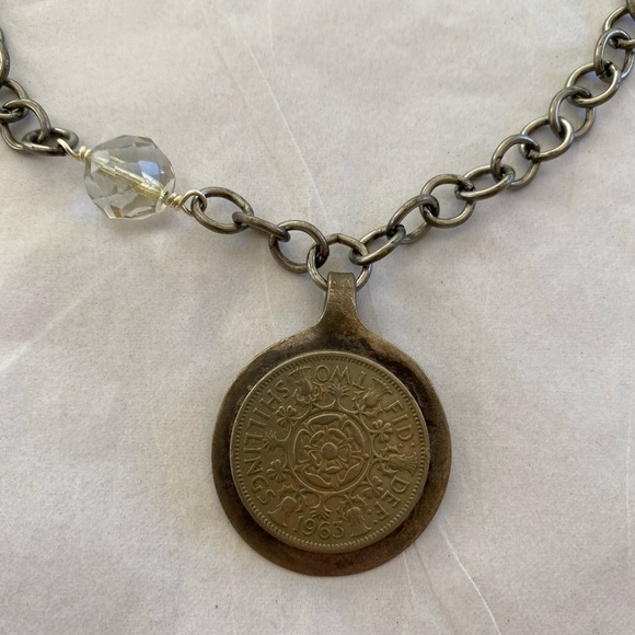 Jewelry - Rustic Two Schilling Coin Necklace